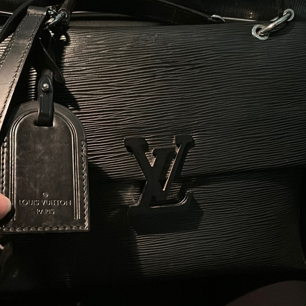 Louis Vuitton Black Leather Bag